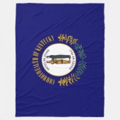 De vlag van Kentucky Fleece Deken (Voorkant)