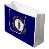 De vlag van Kentucky Groot Cadeauzakje (Voorkant Gekanteld)