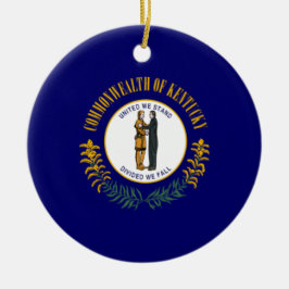 De vlag van Kentucky Keramisch Ornament