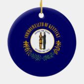 De vlag van Kentucky Keramisch Ornament (Achterkant)