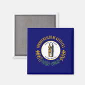De vlag van Kentucky Magneet (Voorkant / Achterkant)
