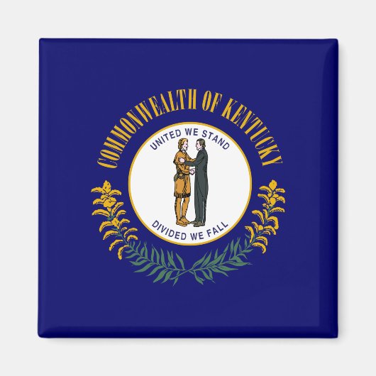 De vlag van Kentucky Magneet (Voorkant)