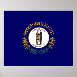 De vlag van Kentucky Poster