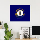 De vlag van Kentucky Poster (Thuiskantoor)