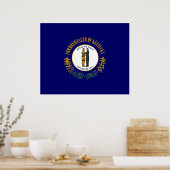 De vlag van Kentucky Poster (Keuken)