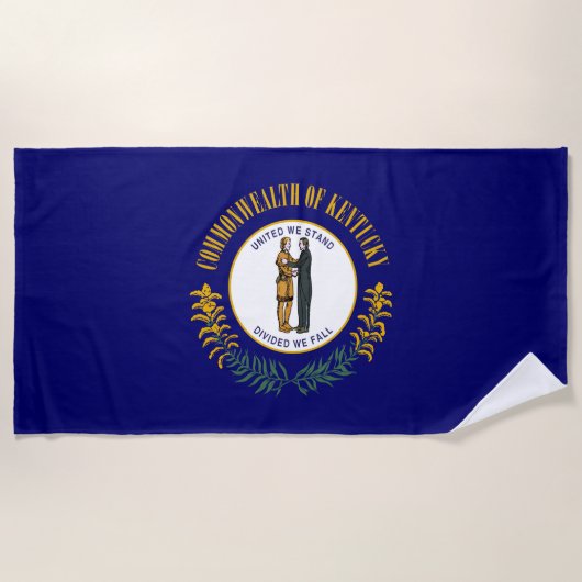 De vlag van Kentucky Strandlaken (Voorkant)