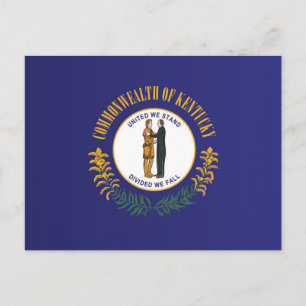 De vlag van Kentucky, Verenigde Staten van Amerika Briefkaart