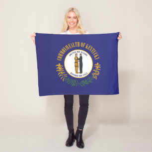 De vlag van Kentucky, Verenigde Staten van Amerika Fleece Deken