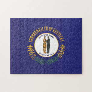 De vlag van Kentucky, Verenigde Staten van Amerika Legpuzzel