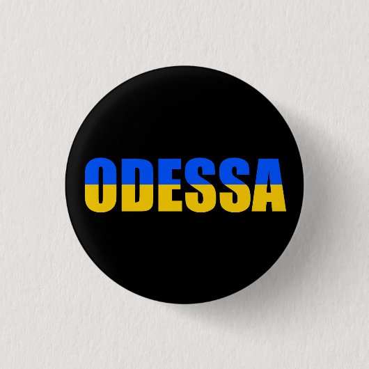 De vlag van Kiev Ronde Button 3,2 Cm (Voorkant)