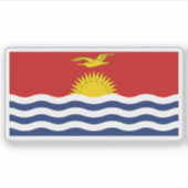 De vlag van Kiribati Sticker (Voorkant)