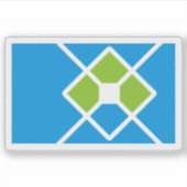 De vlag van La Plata, Argentinië Sticker (Voorkant)