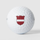 De vlag van Letland is Grand Patriotic Golfballen (Voorkant)