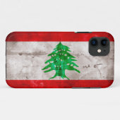 De vlag van Libanon Case-Mate iPhone Case (Achterkant (horizontaal))