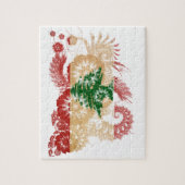 De Vlag van Libanon Legpuzzel (Verticaal)