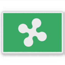 De vlag van Lombardije, Italië Sticker
