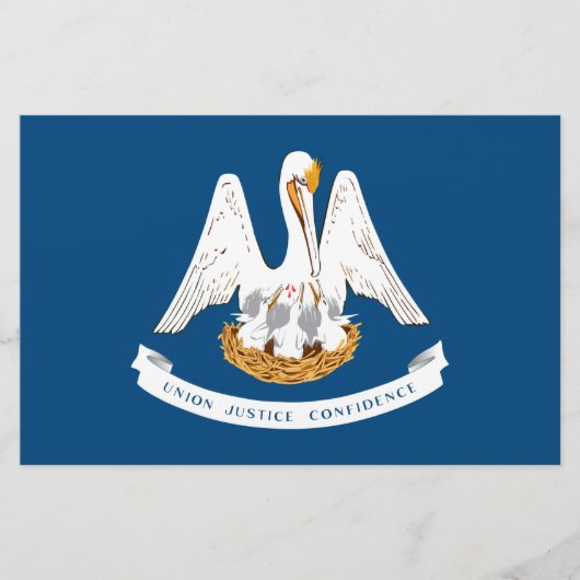 De vlag van Louisiana Briefpapier (Voorkant)