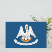 De vlag van Louisiana Briefpapier (Staand voorkant)