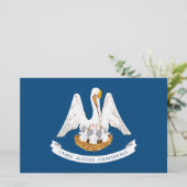 De vlag van Louisiana Briefpapier (Staand voorkant)