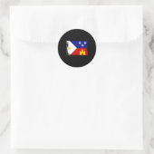 De vlag van Louisiana Cajun Acadiana Ronde Sticker (Tas)