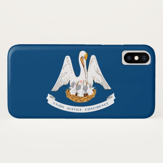 De vlag van Louisiana Case-Mate iPhone Case (Achterkant (horizontaal))