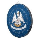 De vlag van Louisiana Dartbord (Voorkant Rechts)