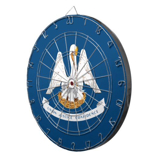 De vlag van Louisiana Dartbord (Voorkant Rechts)