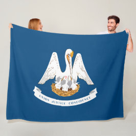De vlag van Louisiana Fleece Deken