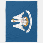 De vlag van Louisiana Fleece Deken (Voorkant)