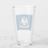 De vlag van Louisiana Glas (Achterkant)