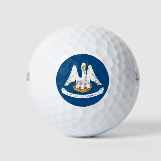 De vlag van Louisiana Golfballen (Voorkant)