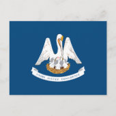 De vlag van Louisiana is de vlag van Louisiana Briefkaart (Voorkant)