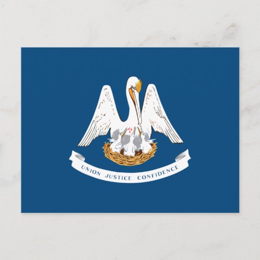 De vlag van Louisiana is de vlag van Louisiana Briefkaart (Voorkant)