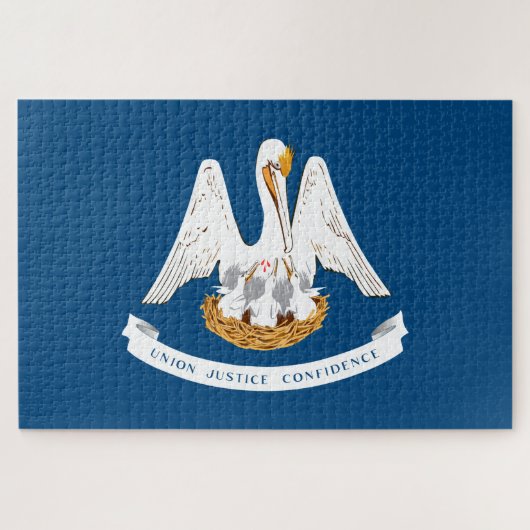 De vlag van Louisiana Legpuzzel (Horizontaal)