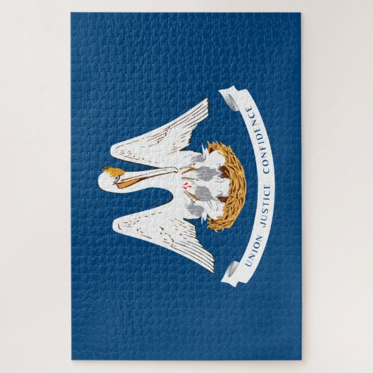 De vlag van Louisiana Legpuzzel (Verticaal)