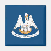 De vlag van Louisiana Magneet (Voorkant)