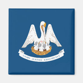 De vlag van Louisiana Magneet