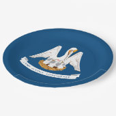 De vlag van Louisiana Papieren Bordje (Gekanteld)