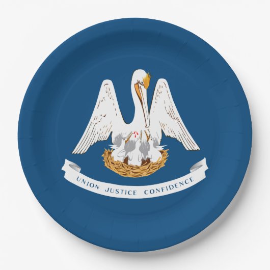 De vlag van Louisiana Papieren Bordje (Voorkant)