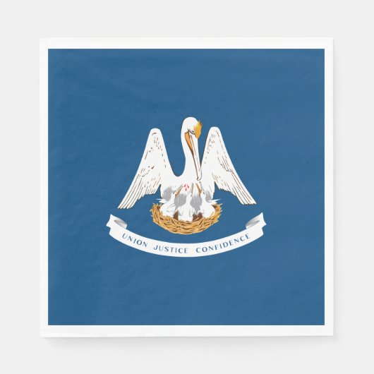 De vlag van Louisiana Servet (Voorkant)