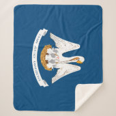 De vlag van Louisiana Sherpa Deken (Voorkant)
