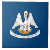 De vlag van Louisiana Tegeltje (Voorkant)