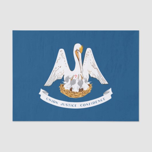 De vlag van Louisiana Tissuepapier (Voorkant)