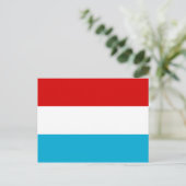 De vlag van Luxemburg Briefkaart (Staand voorkant)