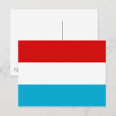 De vlag van Luxemburg Briefkaart (Voorkant / Achterkant)