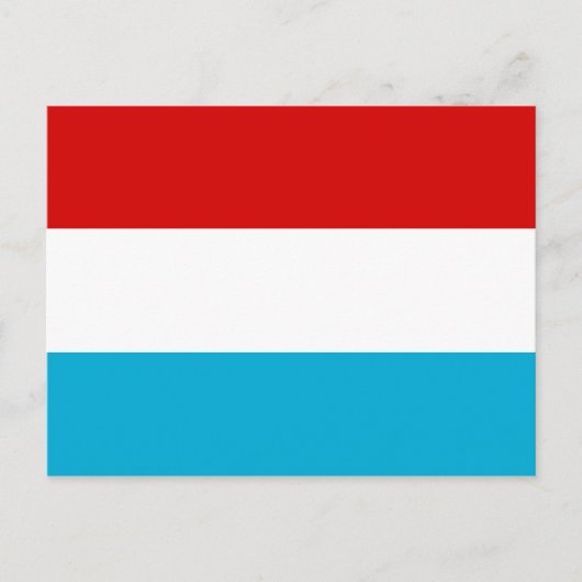 De vlag van Luxemburg Briefkaart (Voorkant)