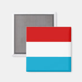 De vlag van Luxemburg Magneet (Voorkant / Achterkant)