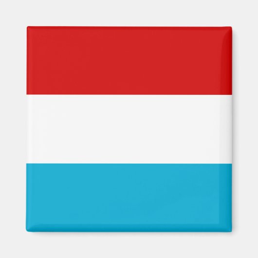 De vlag van Luxemburg Magneet (Voorkant)
