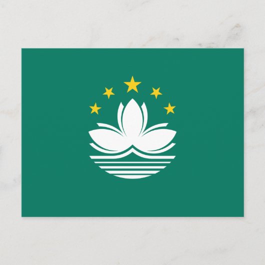 De vlag van Macao Briefkaart (Voorkant)