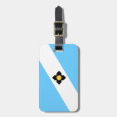 De vlag van Madison, Bagagelabel van Wisconsin (Voorkant verticaal)